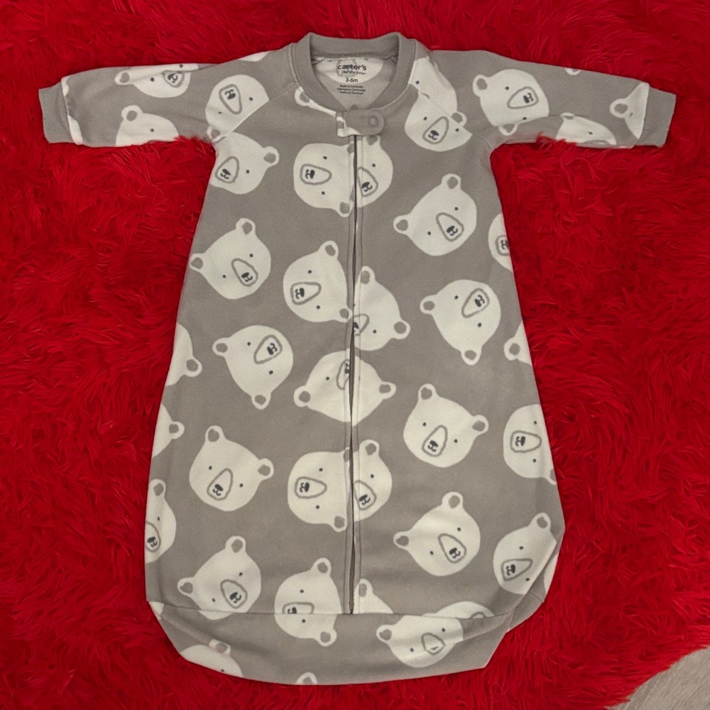 Gerber Gray Bear Print Sleep Sack